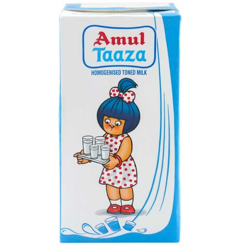 Amul Taaza Homogenised Toned Milk - 500 ml